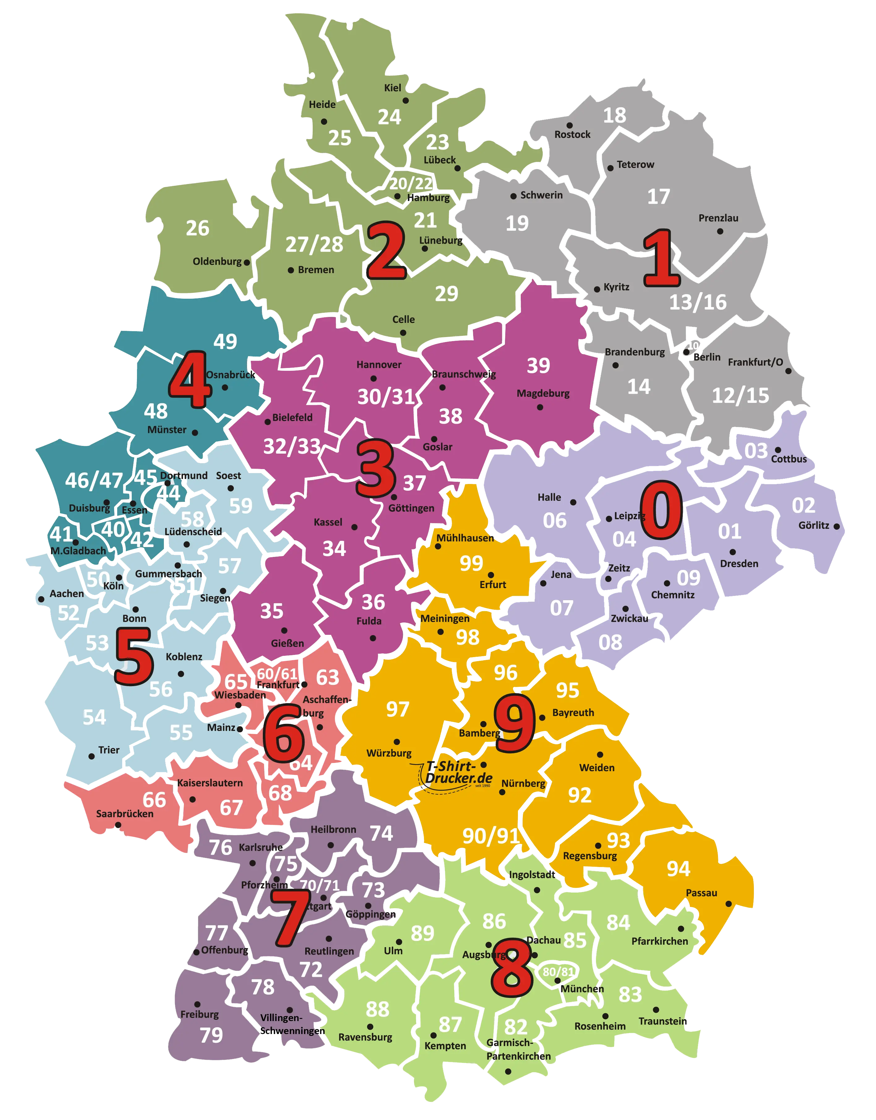 Almanya Posta Kodları